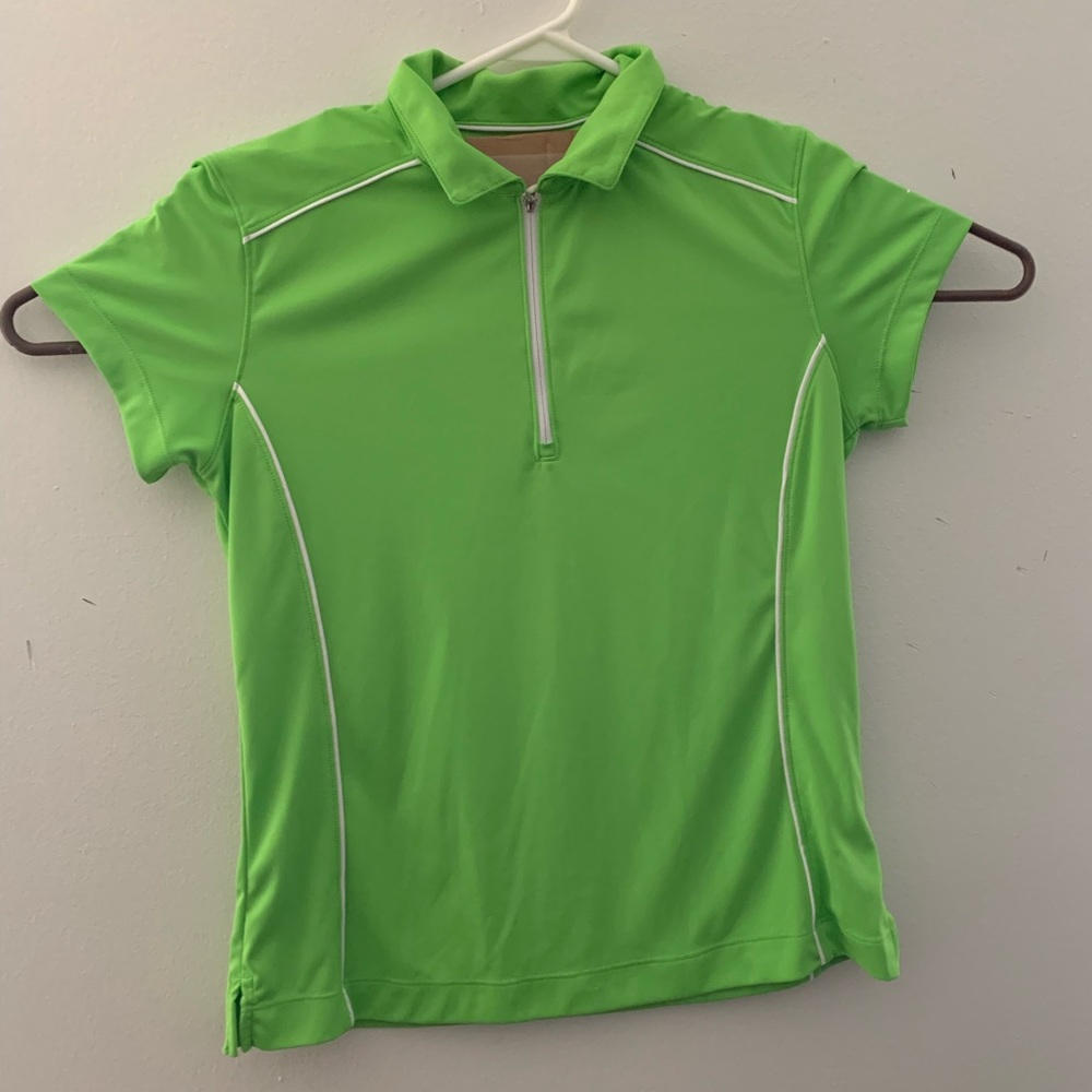 Slazenger Womens  Sleeve 1/4 Zip Green Performance